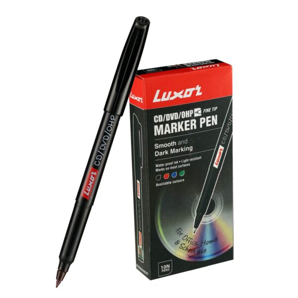 Luxor CD/DVD/OHP Black Marker